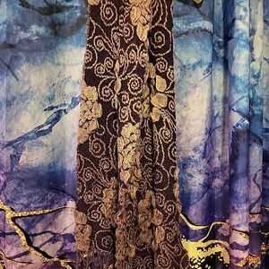 Floral Patterned Scarf